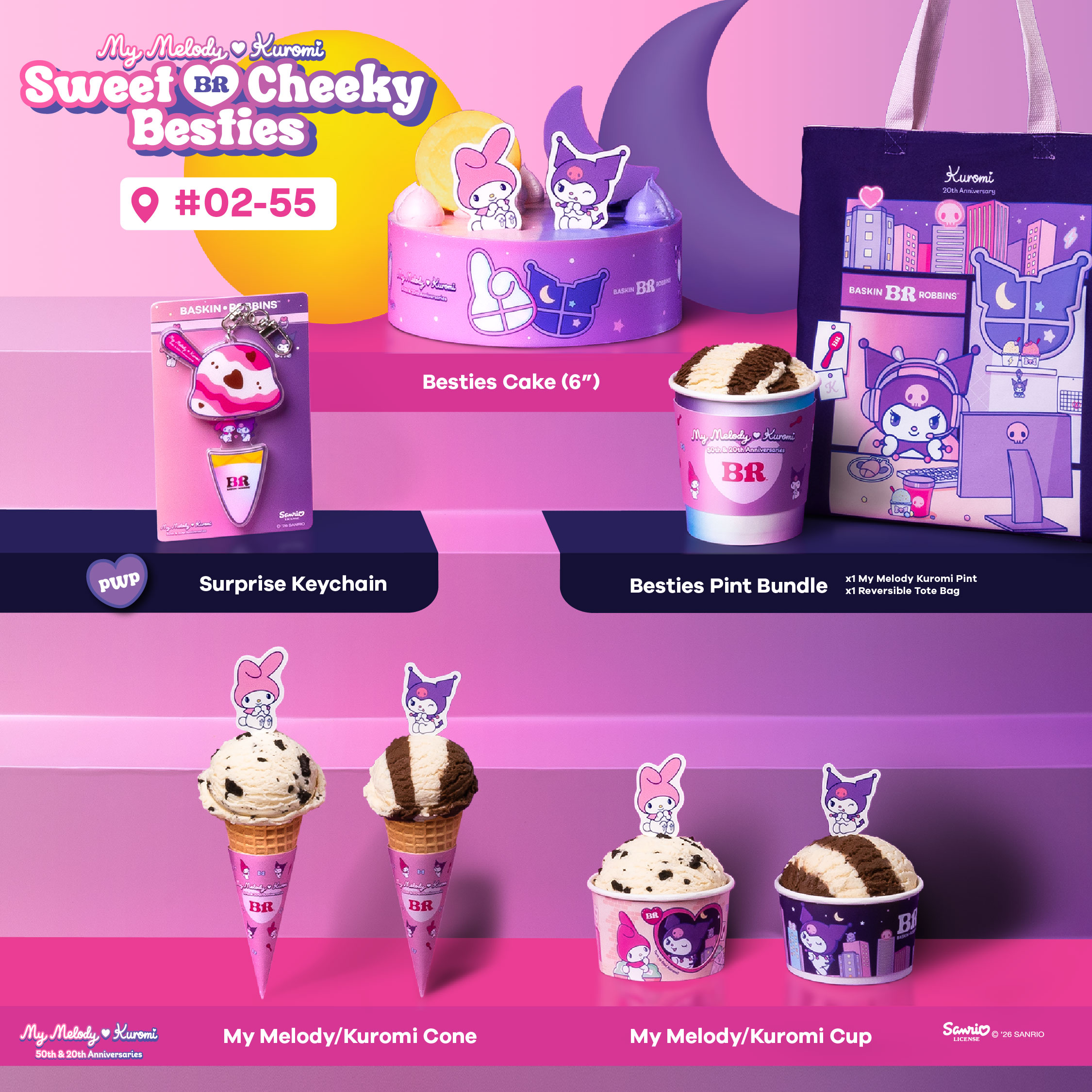 Celebrate Friendship with My Melody and Kuromi at Baskin-Robbins!